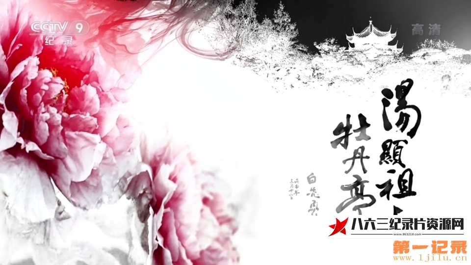 汤显祖与牡丹亭的海报