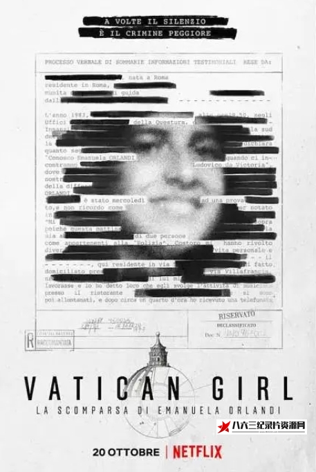 美国纪录片《梵蒂冈少女：艾曼纽拉·奥兰迪失踪案 Vatican Girl: The Disappearance of Emanuela Orlandi 2022》高清下载-八六三纪录片资源网