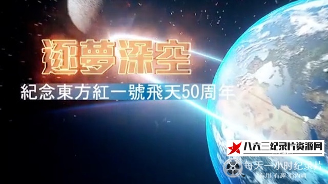 逐梦深空:纪念东方红一号飞天50周年的海报