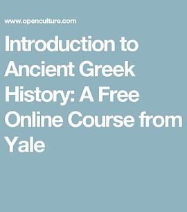 耶鲁大学公开课:古希腊历史简介 Introduction to Ancient Greek History的海报