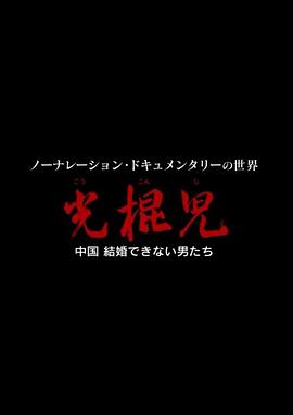 日本纪录片《光棍儿：中国结不了婚的男人们 光棍児 中国 結婚できない男たち》高清下载-八六三纪录片资源网
